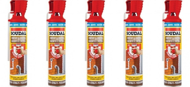 Espuma PU Genius Gun Soudal Reutilizable 600ml
